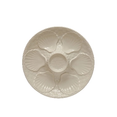 10" STONEWARE OYSTER PLATE