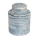 10"H BLUE/WHITE GINGER JAR