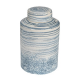 13"H BLUE/WHITE GINGER JAR