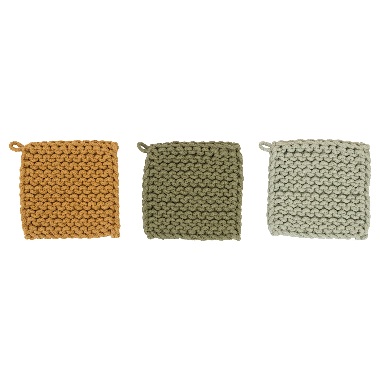 COTTON CROCHETED POTHOLDER