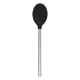 Slcn Spoon w/SS Handle Blk