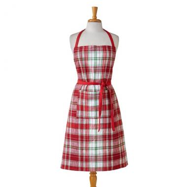 WINTER PLAID APRON