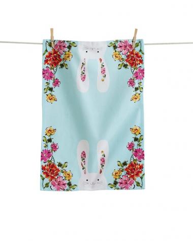 IN BLOOM BUNNY DISHTOWEL