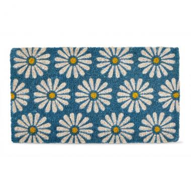 WHITE DAISIES COIR MAT