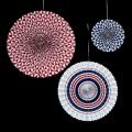 R,W & SUMMER PAPER FAN DECOR