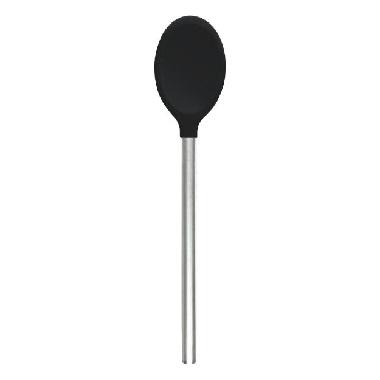 Slcn Spoon w/SS Handle Blk