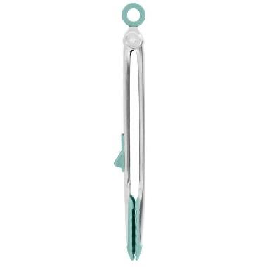 13" Silicone Tong, Lt. Aqua