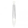 11" Mini Silicone Tong,Wht.