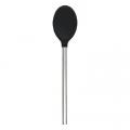 Slcn Spoon w/SS Handle Blk