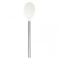 Slcn Spoon w/SS Handle Wh