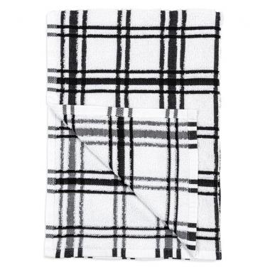Onyx Windowpane Terry Towel