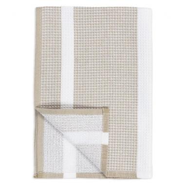Khaki Waffle Stripe Towel