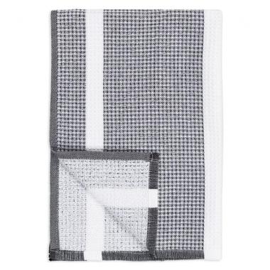 Onyx Waffle Stripe Towel