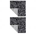 VIBE Cloth S/2  - Black Floral