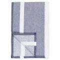 Waffle Stripe Towel-Ink Blue