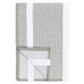 Waffle Stripe Towel-Thyme